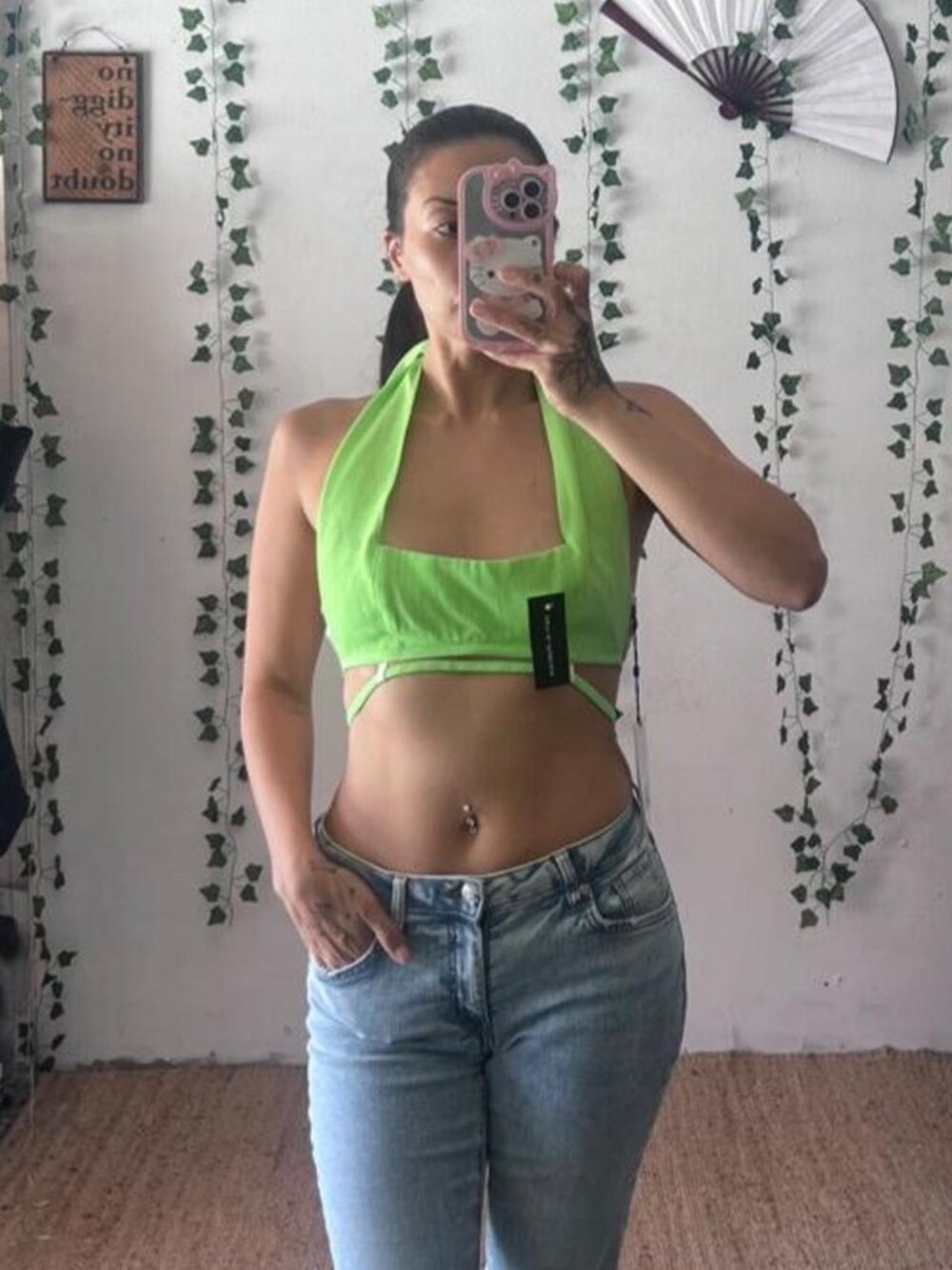 NWT Jacquemus Limao cropped crepe halterneck top size XS